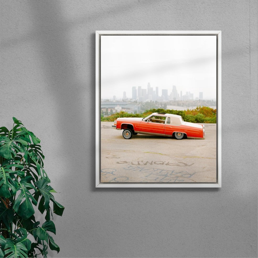Lowrider and The City contemporary wall art print by 6.tiff - sold by DROOL