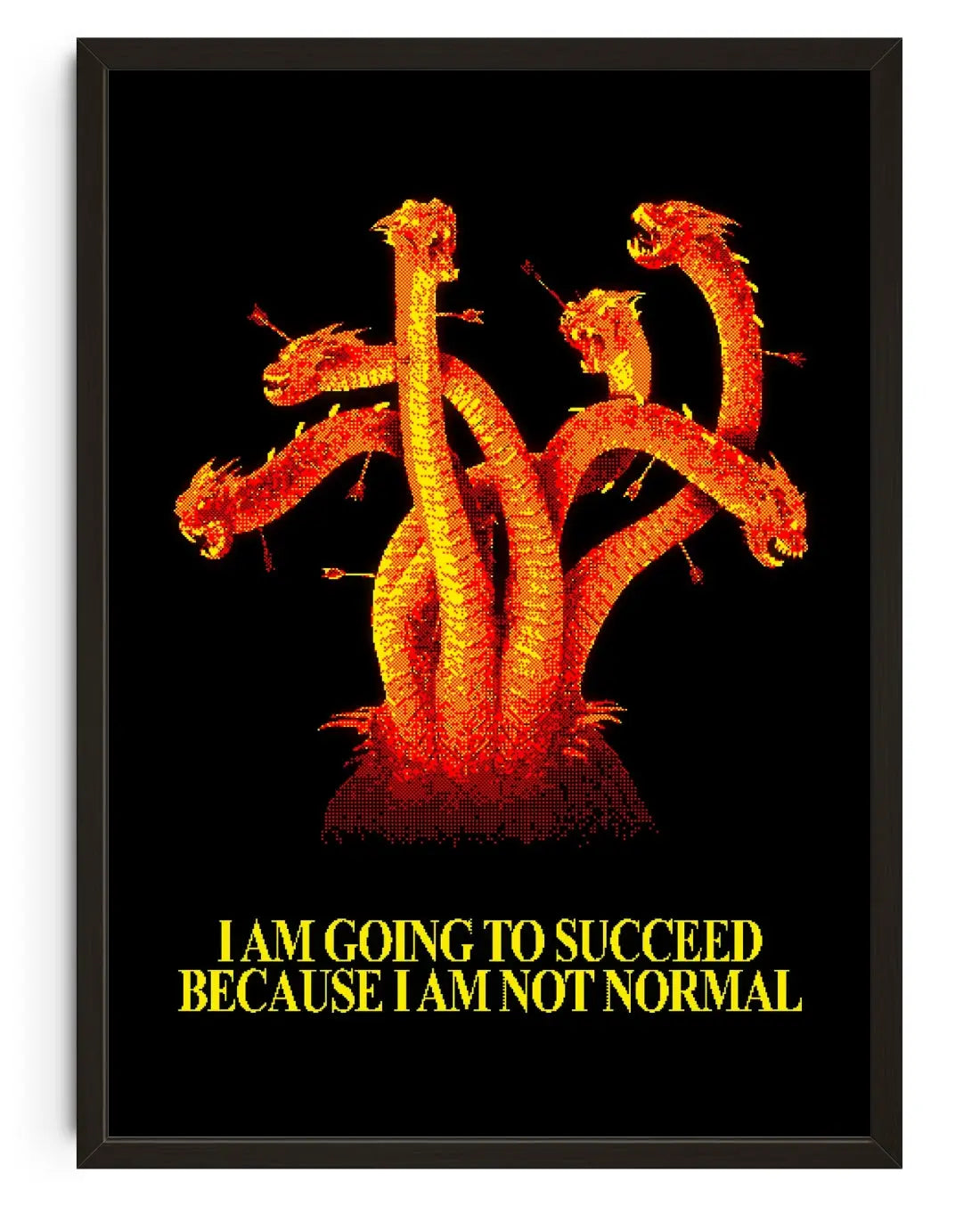 I Am Going To Succeed Because I Am Not Normal contemporary art print by christos.jpeg - sold by DROOL