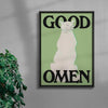 Good Omen (Green) contemporary wall art print by Utsav Verma - sold by DROOL