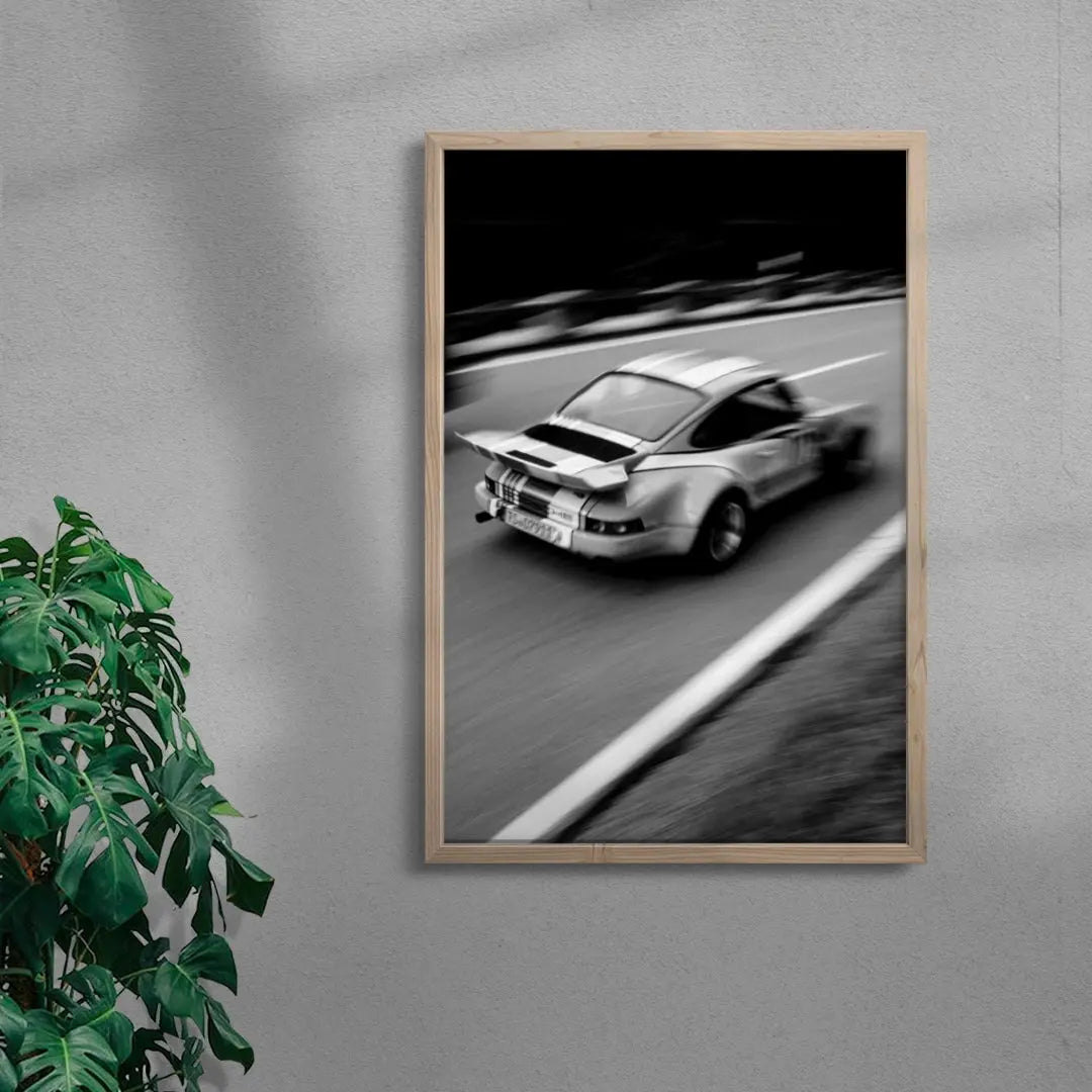 Vintage Porsche contemporary wall art print by Korbinian Grad - sold by DROOL