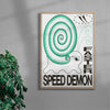 Speed Demon contemporary wall art print by Alexander Khabbazi - sold by DROOL