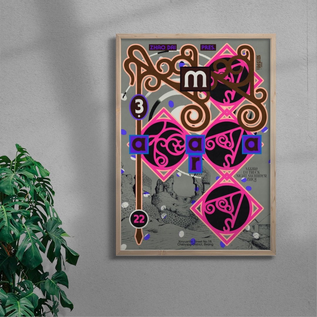 Zhao Dai pres. Maara contemporary wall art print by MENSLIES - sold by DROOL