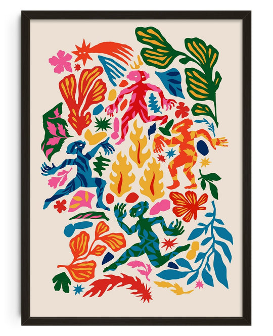 Encuentro en el bosque caleidoscópico