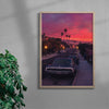 Classic California contemporary wall art print by Deston Isas - sold by DROOL