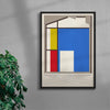 De Stijl Here contemporary wall art print by Edan Strachan - sold by DROOL