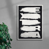 EXTRA contemporary wall art print by Xtian Miller - sold by DROOL