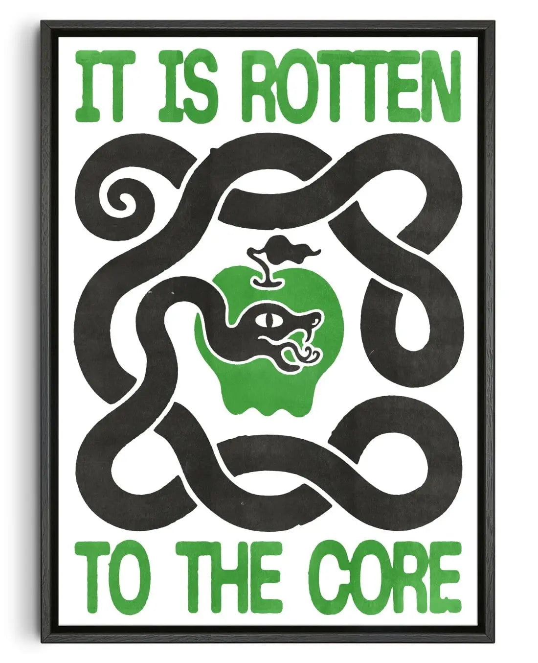 ROTTEN TO THE CORE contemporary wall art print by Alexander Khabbazi - sold by DROOL