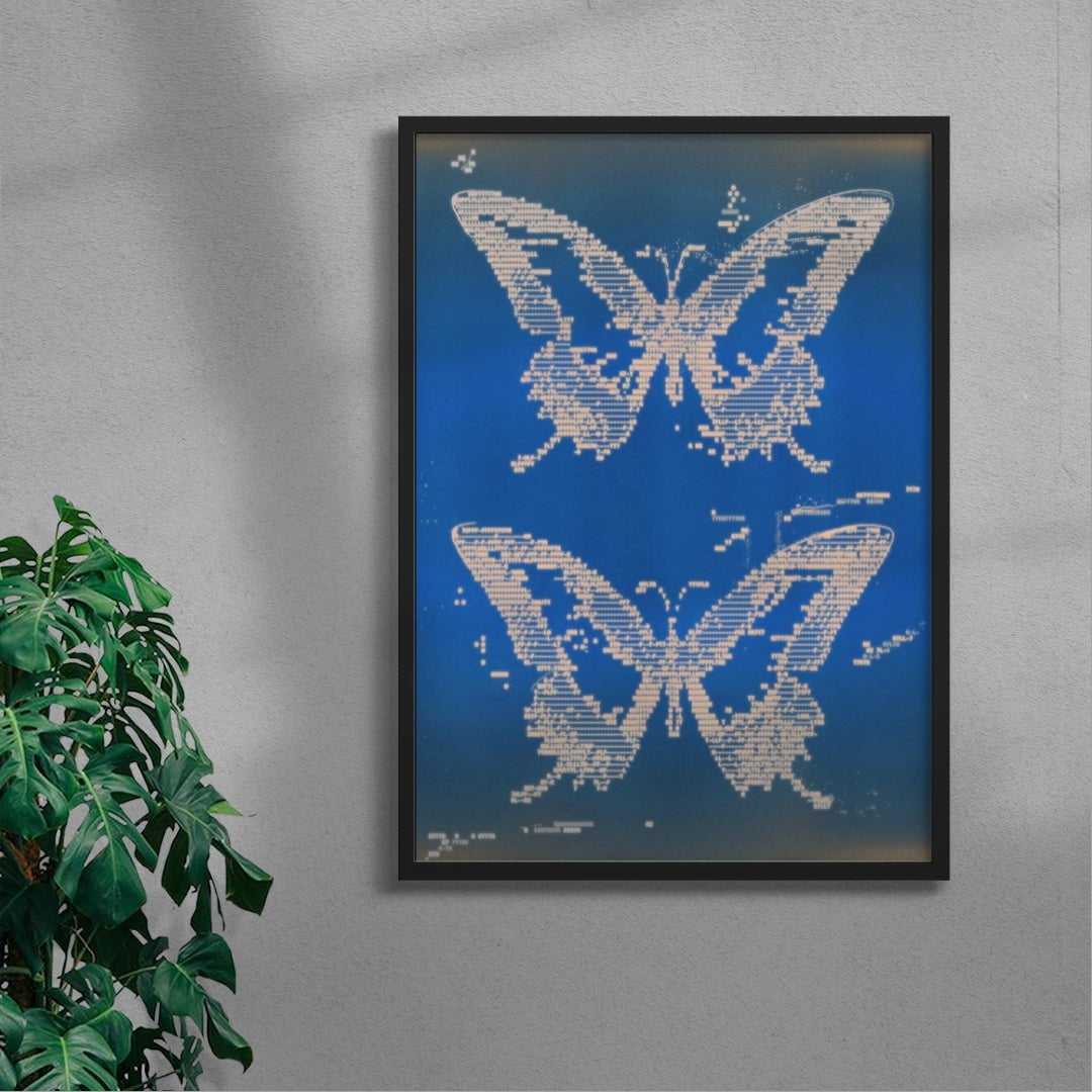 Flutter contemporary wall art print by KBAR studio - sold by DROOL