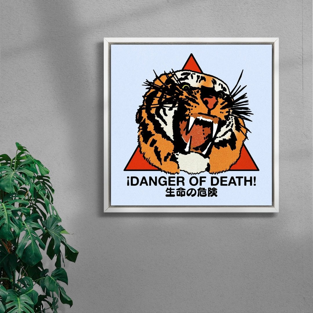 Danger of Death contemporary wall art print by Othman Zougam - sold by DROOL