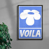Voila contemporary canvas art print by Sara Cristina Moser - sold by DROOL