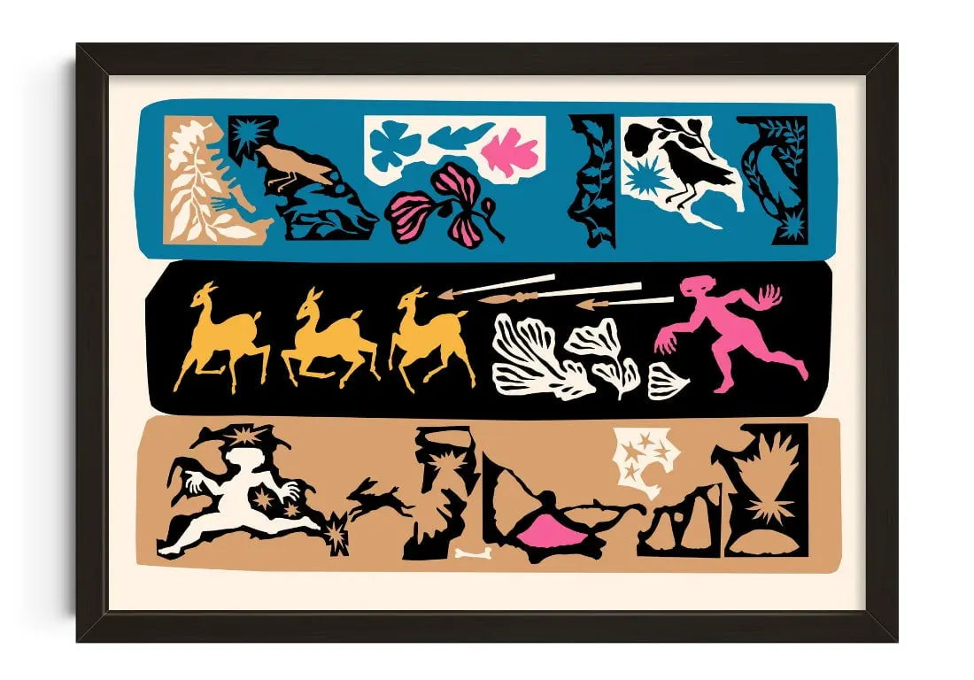 Hunting Gods contemporary wall art print by Nick Liefhebber - sold by DROOL