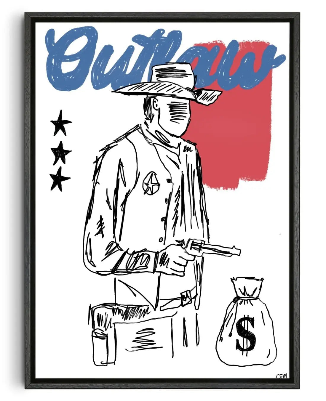 Hold Up contemporary wall art print by Caitlin Flood-Molyneux - sold by DROOL
