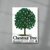 Chestnut Tree contemporary wall art print by George Kempster - sold by DROOL