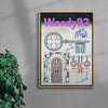 Zhao Dai pres. Woody92 contemporary wall art print by MENSLIES - sold by DROOL