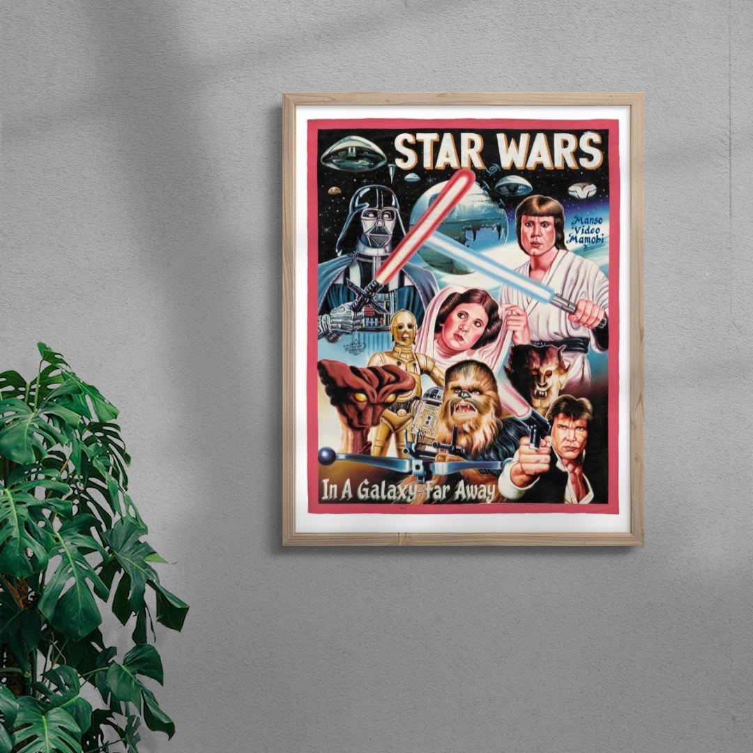 Star Wars contemporary wall art print by Deadly Prey - sold by DROOL