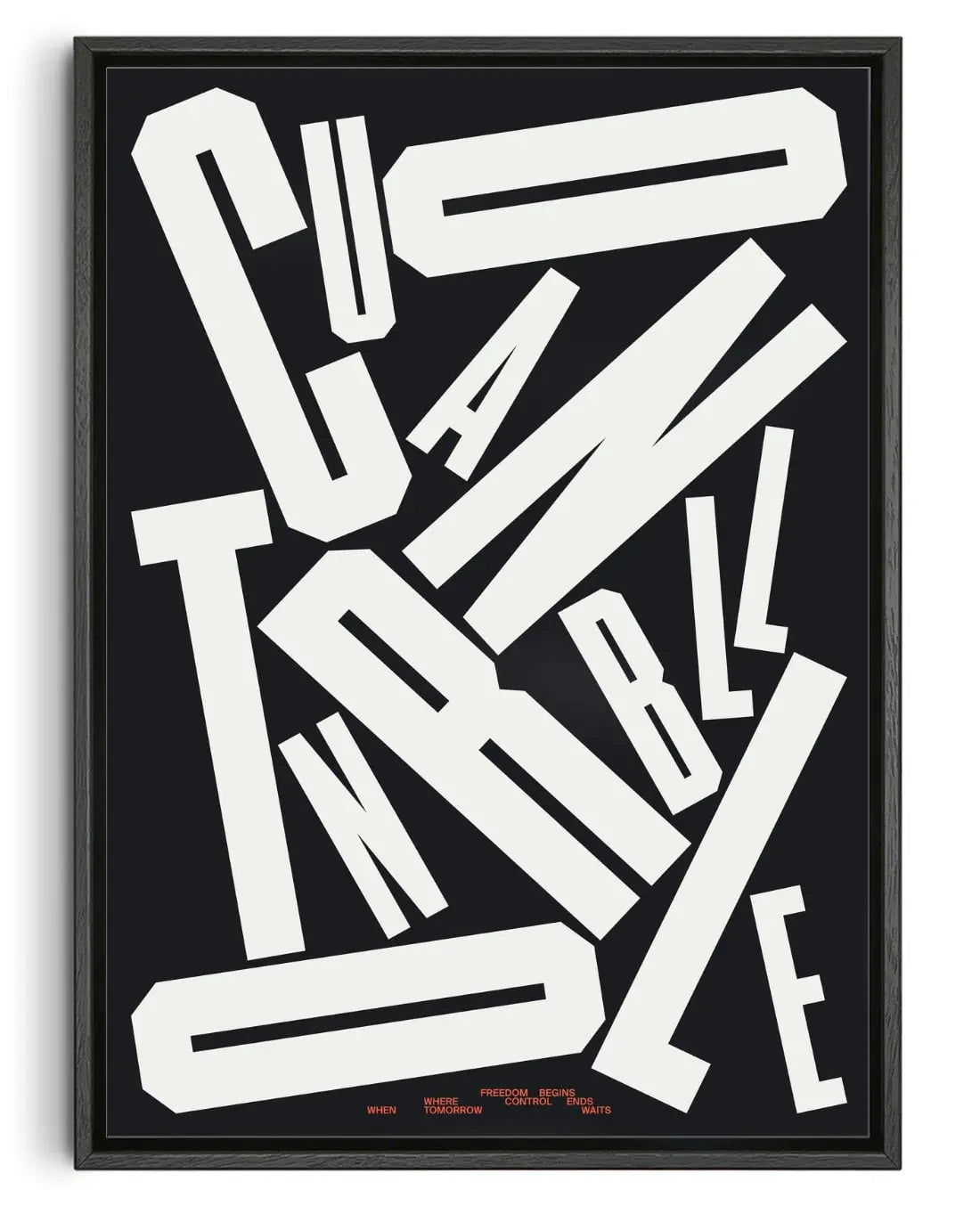 UNCONTROLLABLE contemporary wall art print by Xtian Miller - sold by DROOL