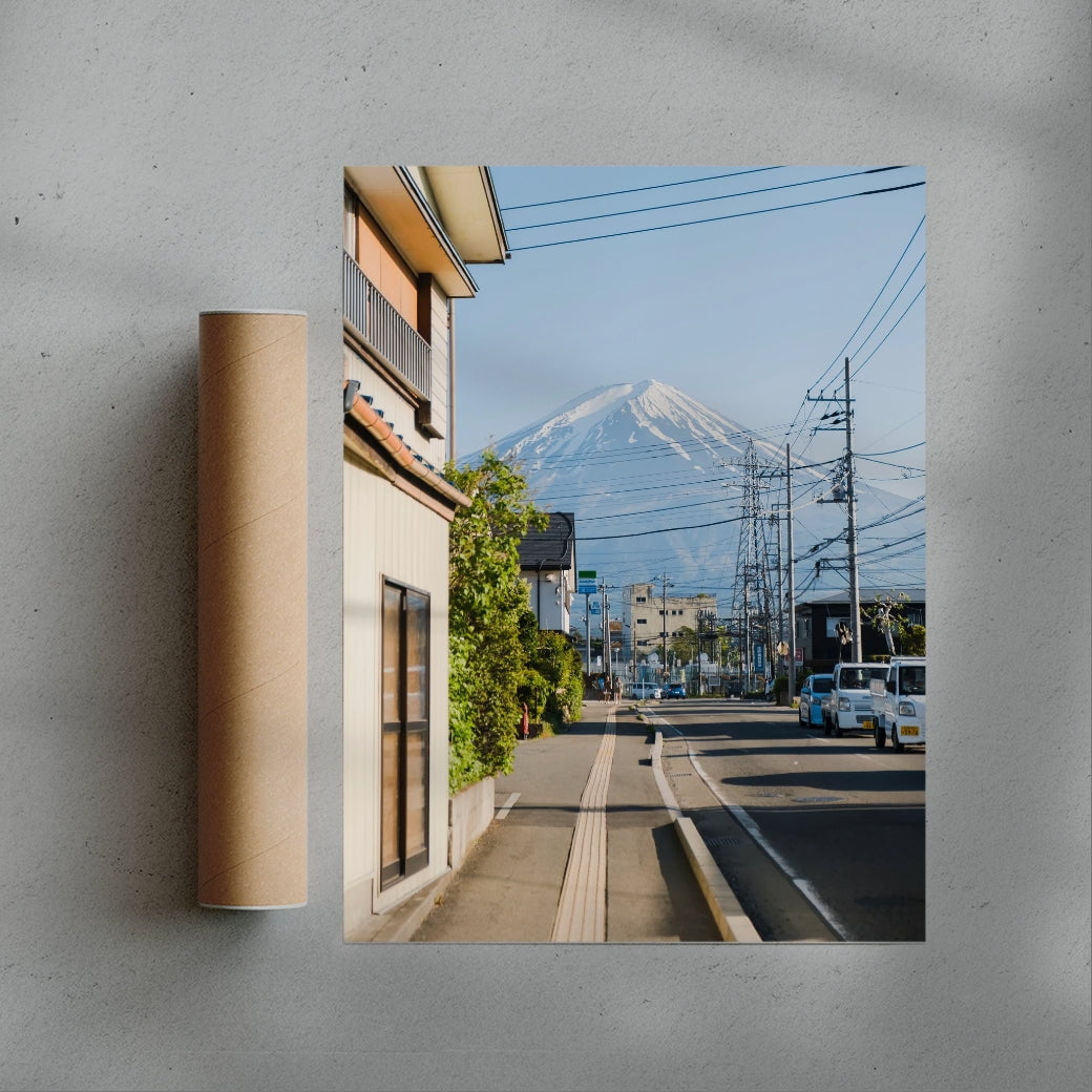 Fuji Avenue contemporary wall art print by Simon Ribadeneira - sold by DROOL