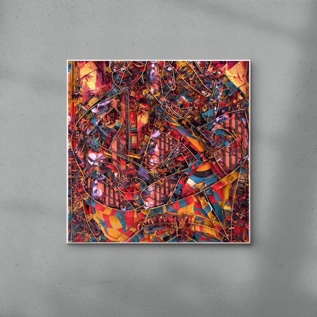Embrace contemporary wall art print by Misbah Anjum-James - sold by DROOL