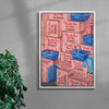 Thank You But No. 50 Bags contemporary wall art print by Daukantė - sold by DROOL