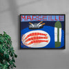 Marseille contemporary wall art print by Natalie Savage - sold by DROOL