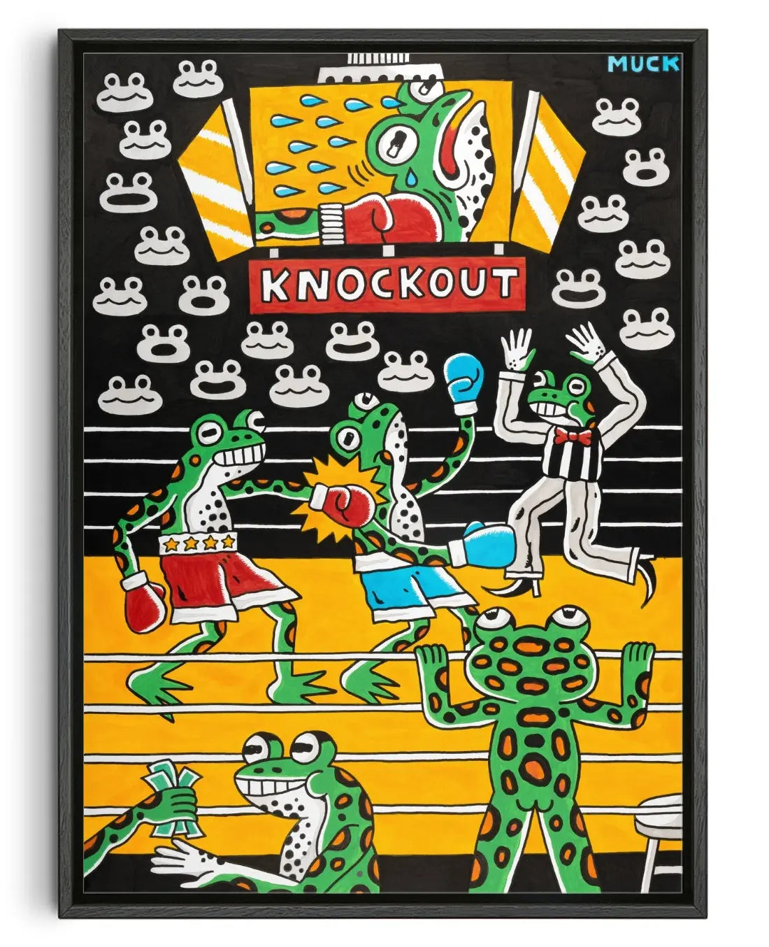 First Round Knockout contemporary canvas print by Jamie Muck - sold by DROOL