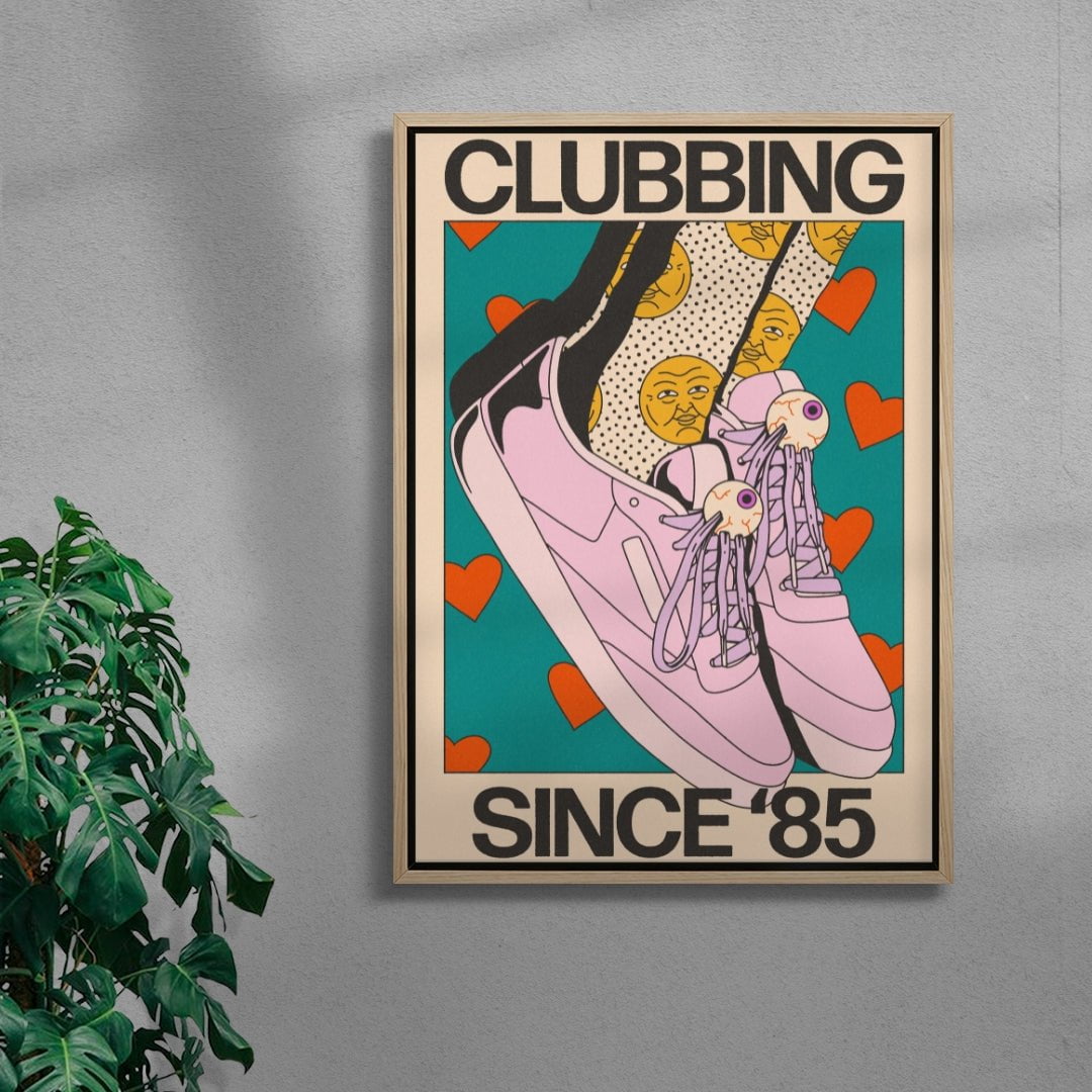Clubbing Since '85 contemporary wall art print by Azaazelus - sold by DROOL