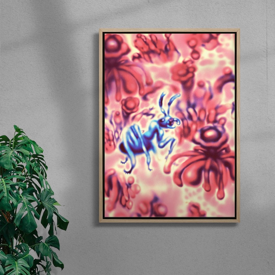 Hormiga contemporary canvas art print by Florencia Pernicone - sold by DROOL