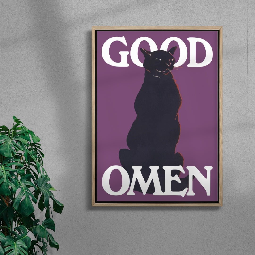 Good Omen contemporary wall art print by Utsav Verma - sold by DROOL