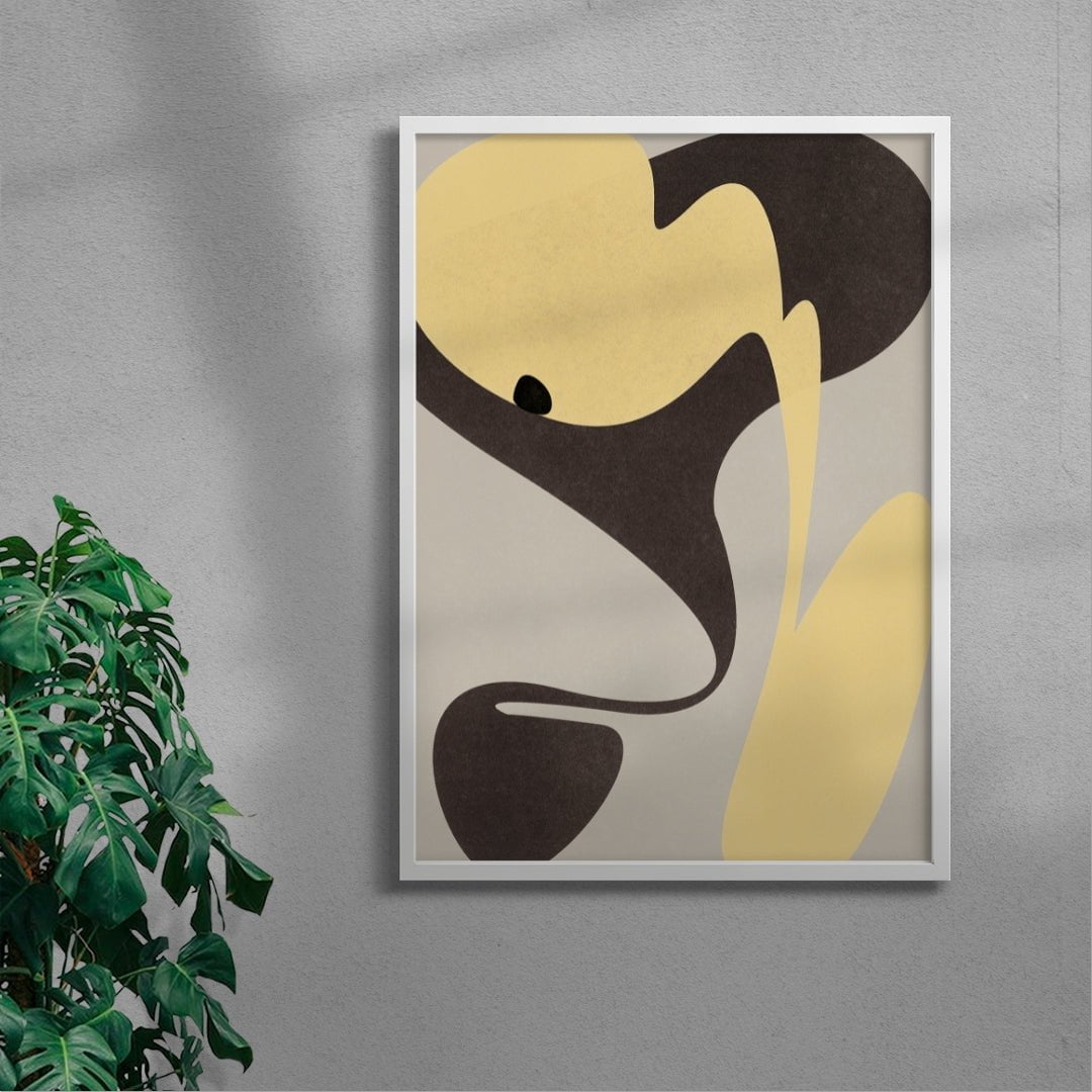 Bee contemporary wall art print by frisk - sold by DROOL