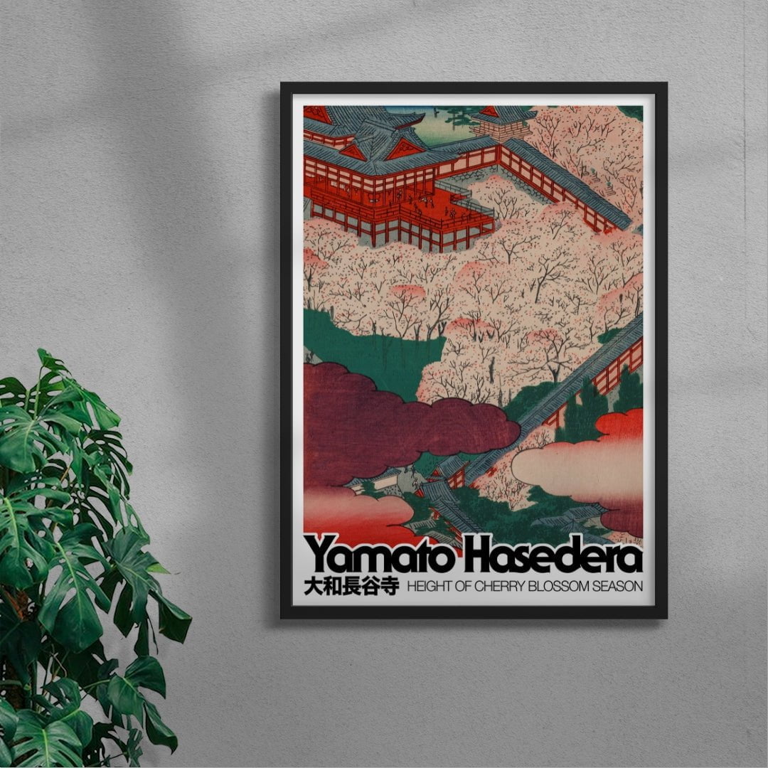 Yamato Hasedera contemporary wall art print by George Kempster - sold by DROOL