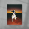 REAR UP contemporary wall art print by Ces XC - sold by DROOL