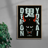 Oni contemporary wall art print by Othman Zougam - sold by DROOL