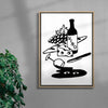 MAS VINO 2 contemporary wall art print by Max Blackmore - sold by DROOL