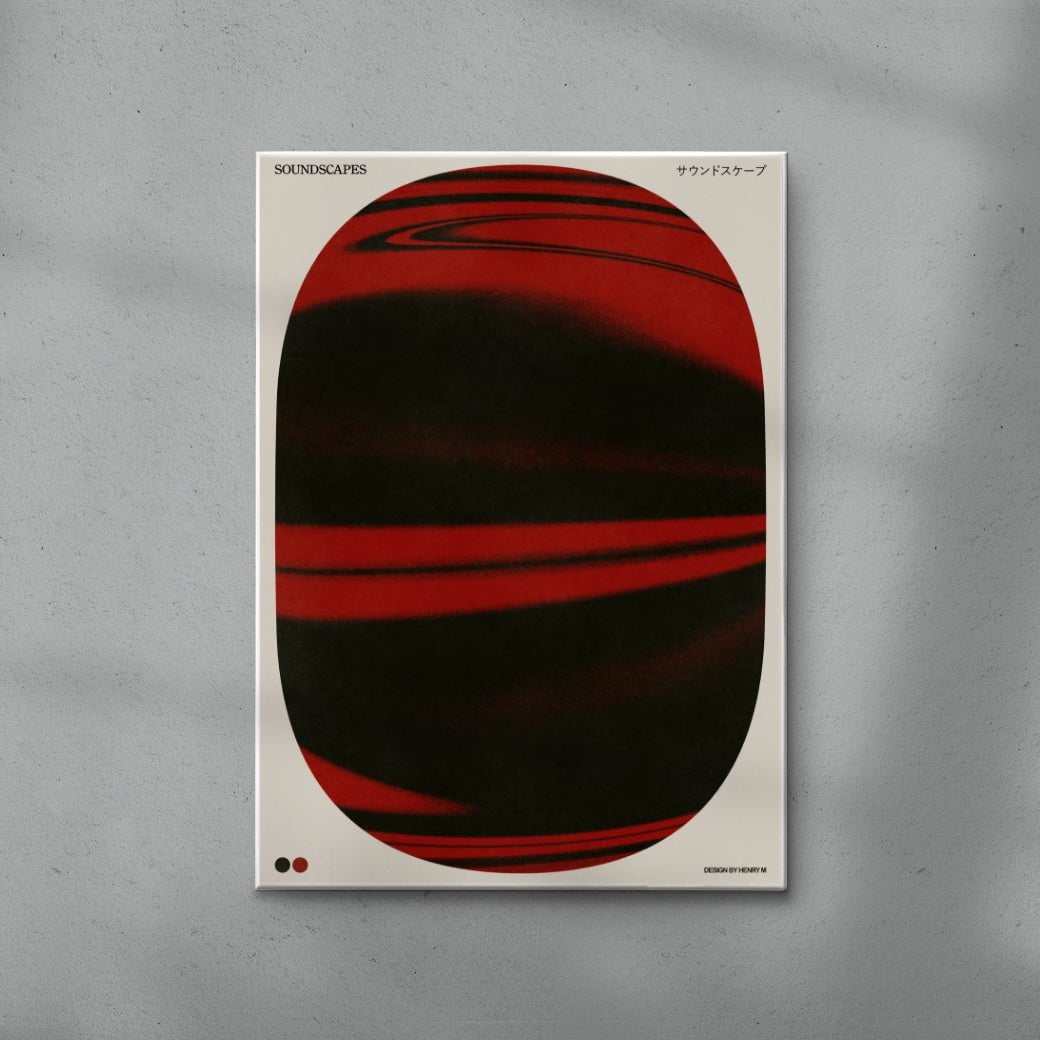 Soundscapes contemporary wall art print by Henry M. - sold by DROOL