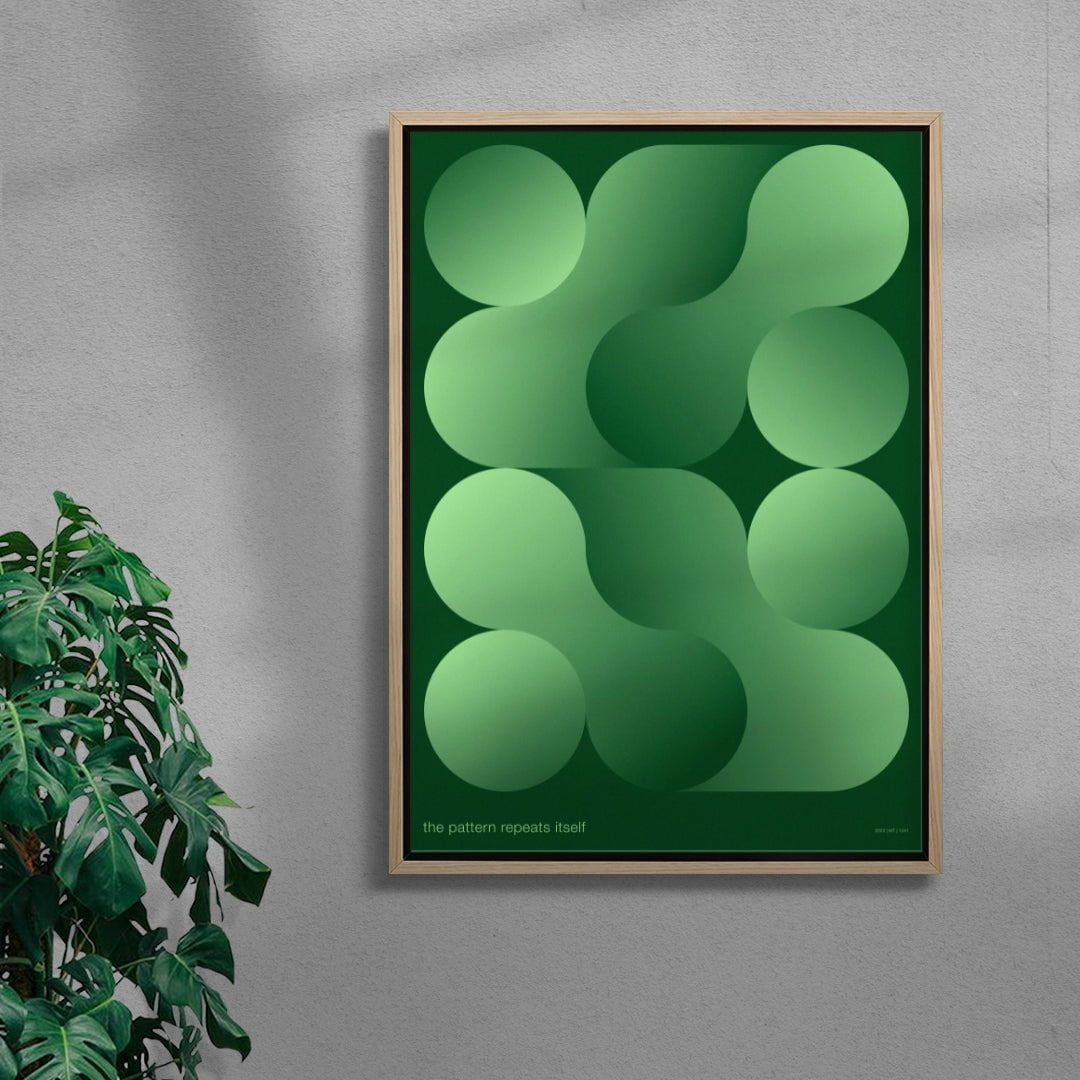 The pattern contemporary wall art print by Mirza Talovic - sold by DROOL