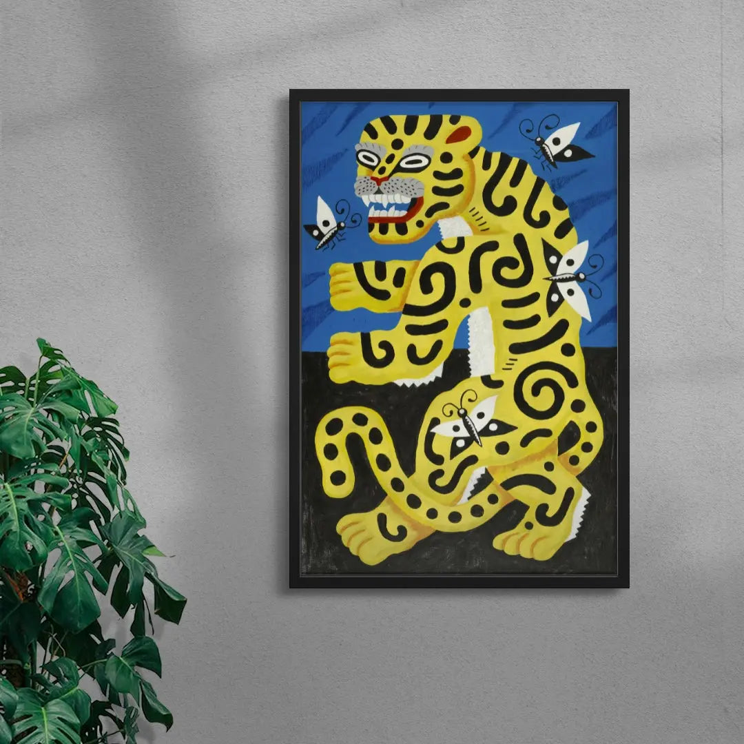 Tiger with Butterflies