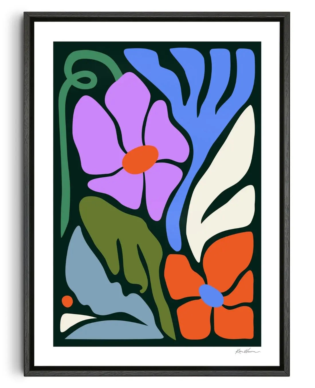 La Décision de la fleur contemporary canvas print by Kim Van Vuuren - sold by DROOL