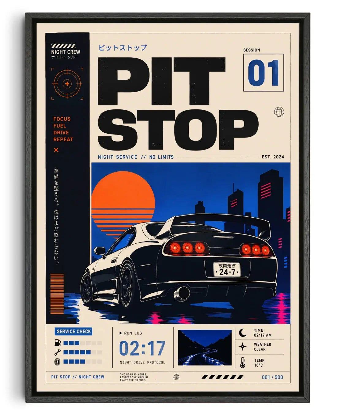 PIT STOP no. 01 contemporary canvas print by MelancholyMachinations - sold by DROOL