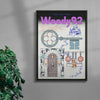 Zhao Dai pres. Woody92 contemporary wall art print by MENSLIES - sold by DROOL