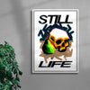 Skull Life contemporary wall art print by 3WillyT - sold by DROOL