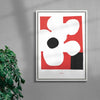 Papaver contemporary wall art print by Rikki Hewitt - sold by DROOL