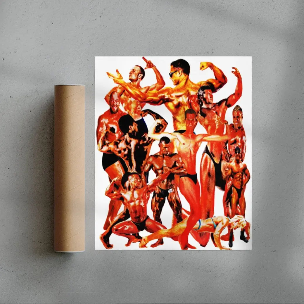 Body Builders contemporary wall art print by Jean Pierre Consuegra - sold by DROOL