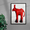 Toy Donkey contemporary wall art print by River Cousin - sold by DROOL