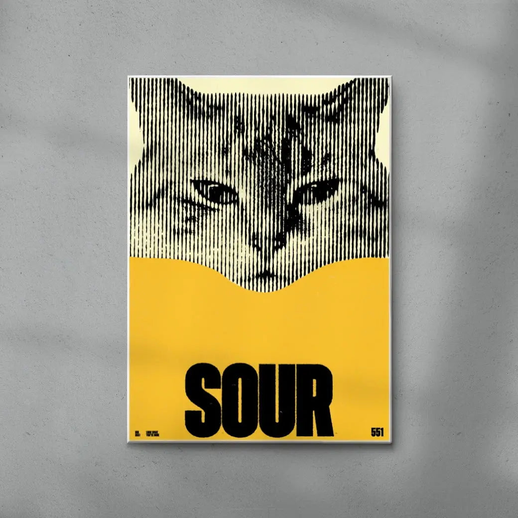 SOUR contemporary wall art print by Brad Mead - sold by DROOL