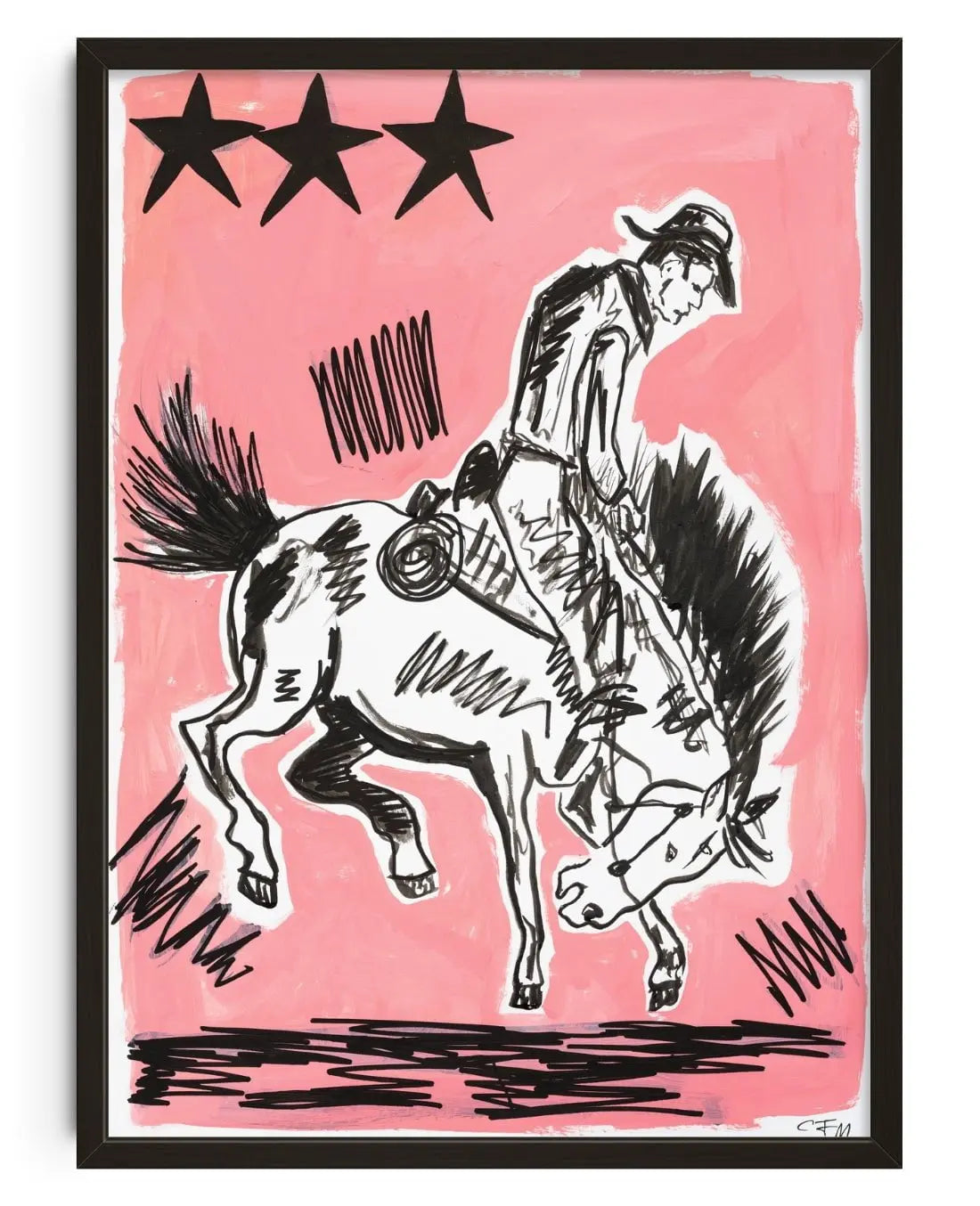 Rodeo contemporary wall art print by Caitlin Flood-Molyneux - sold by DROOL