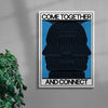 Connect contemporary wall art print by John Schulisch - sold by DROOL