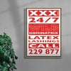 XXX contemporary wall art print by Sven Silk - sold by DROOL