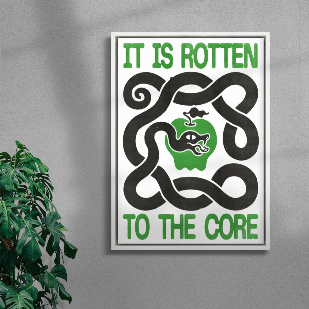 ROTTEN TO THE CORE contemporary wall art print by Alexander Khabbazi - sold by DROOL
