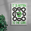 ROTTEN TO THE CORE contemporary wall art print by Alexander Khabbazi - sold by DROOL
