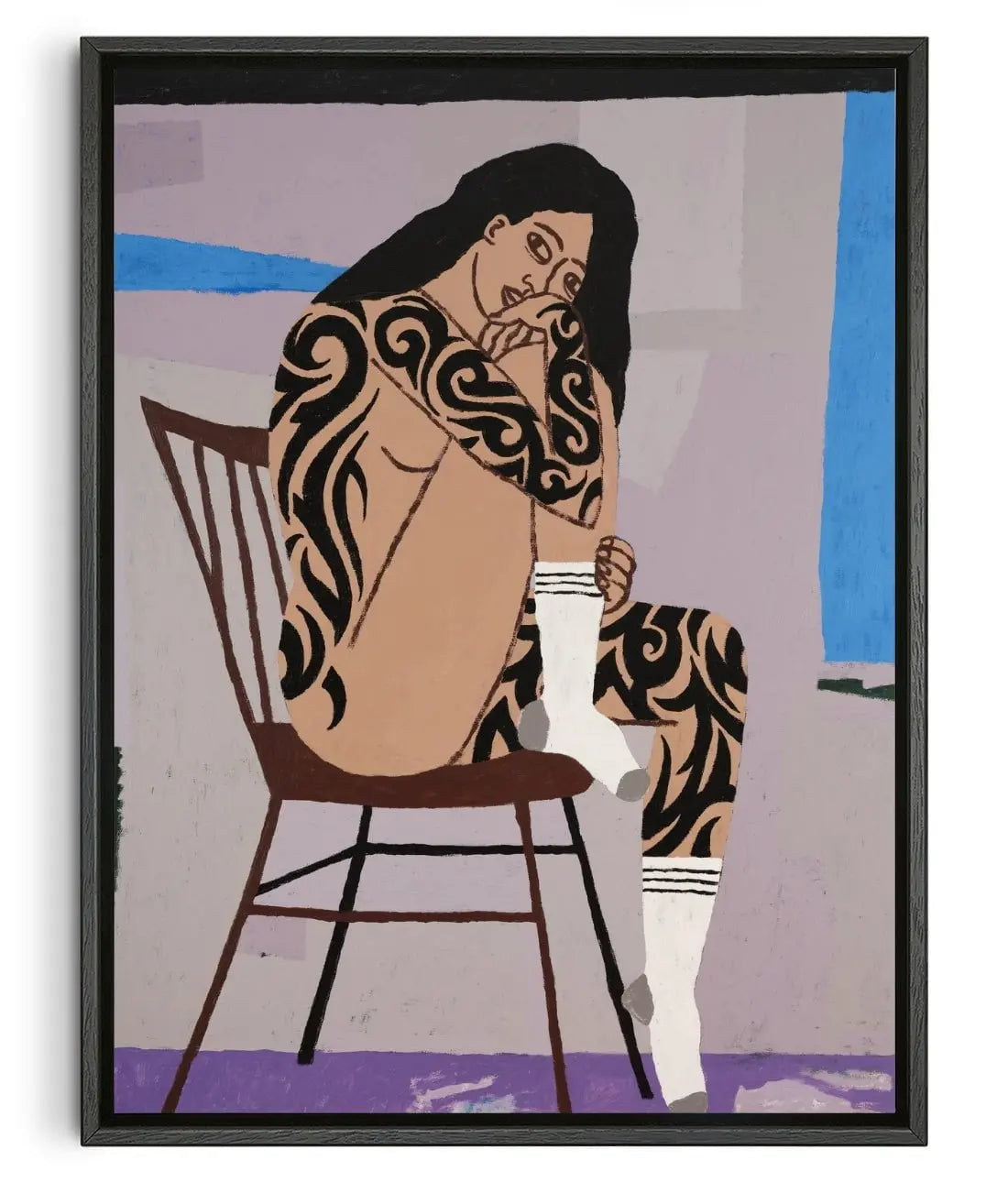 Figure In Repose no 1 contemporary wall art print by Colby Edwards - sold by DROOL
